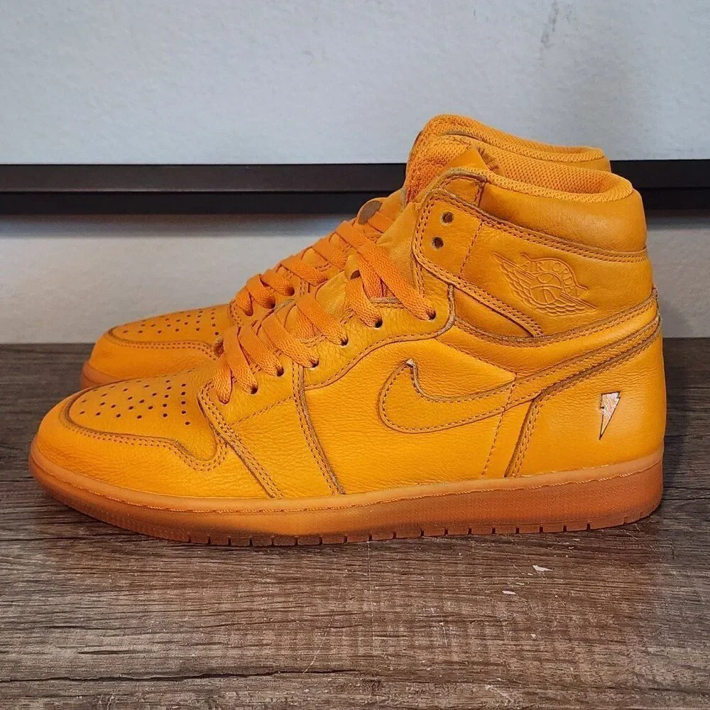 Nike Air Jordan 1 Retro Hi OG Men's Athletic Shoes Size 10.5 Orange Peel w/ Box - Picture 1 of 12